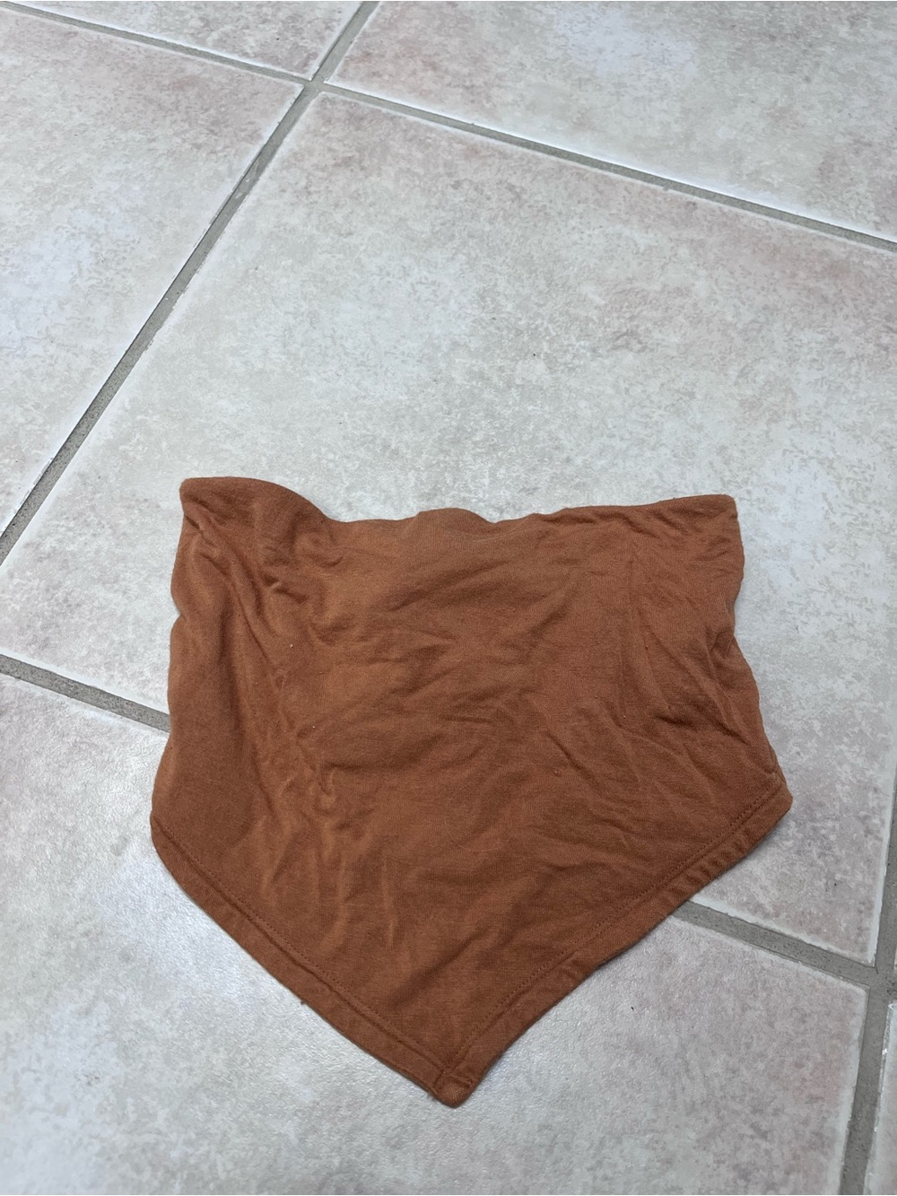 PacSun Rust Brown Bandana-Style crop top